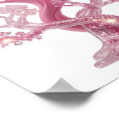 Mooie Roze ROZE GLITTER BOOM Poster (Hoek)