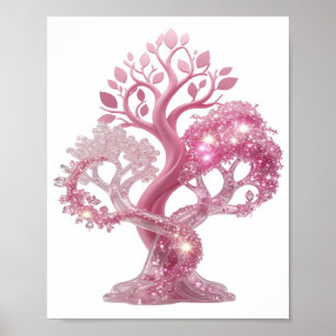 Mooie Roze ROZE GLITTER BOOM Poster