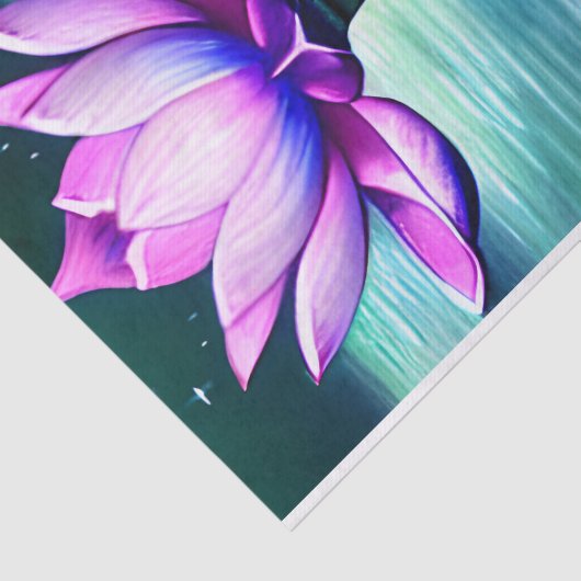 Mooie, roze, roze lotusventilator tissuepapier (Detail)