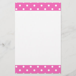 Mooie, roze, roze pokstippen briefpapier
