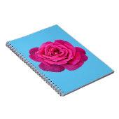 Mooie roze roze roos notitieboek (Rechterzijde)