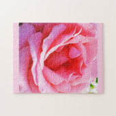 Mooie roze roze roos Puzzle Legpuzzel (Horizontaal)