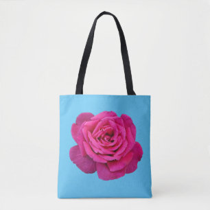 Mooie roze roze roos tote bag
