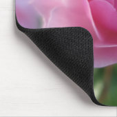 mooie roze roze roze bloem, voeg jouw naam toe muismat (Hoek)