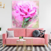 Mooie Roze Roze Roze Canvas Afdruk (Insitu (Woonkamer))