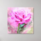 Mooie Roze Roze Roze Canvas Afdruk (Voorkant)