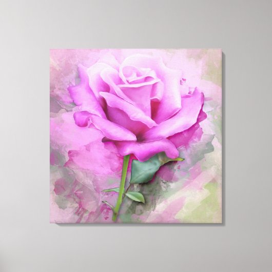 Mooie Roze Roze Roze Canvas Afdruk (Voorkant)