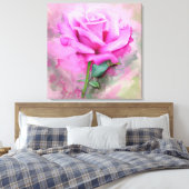Mooie Roze Roze Roze Canvas Afdruk (Insitu (Slaapkamer))
