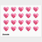 Mooie Roze Roze Roze Hart Sticker (Vel)