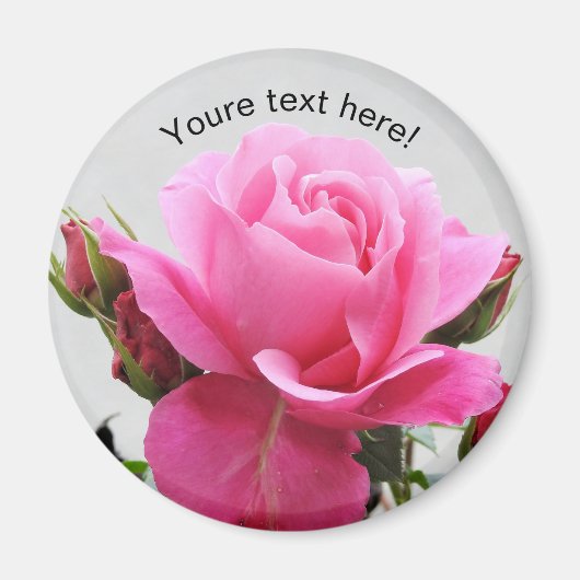 Mooie Roze Roze Roze Magneet (Voorkant)