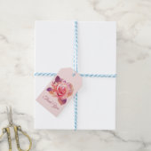 Mooie Roze Roze Roze Roze Cadeaulabel (Met Touw)