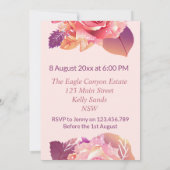 Mooie Roze Roze Roze Roze Kaart (Achterkant)