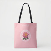 Mooie roze roze roze roze lichtroze tote bag (Voorkant)