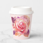 Mooie Roze Roze Roze Roze Papieren Bekers (Voorkant)
