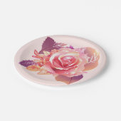 Mooie Roze Roze Roze Roze Papieren Bordje (Gekanteld)