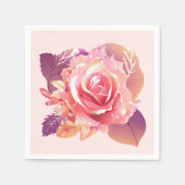 Mooie Roze Roze Roze Roze Servet (Voorkant)