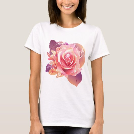 Mooie Roze Roze Roze Roze T-shirt (Voorkant)