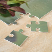 Mooie roze roze verfart puzzel legpuzzel (Zijkant)