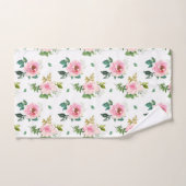 Mooie roze rozen bad handdoek (Handdoek)