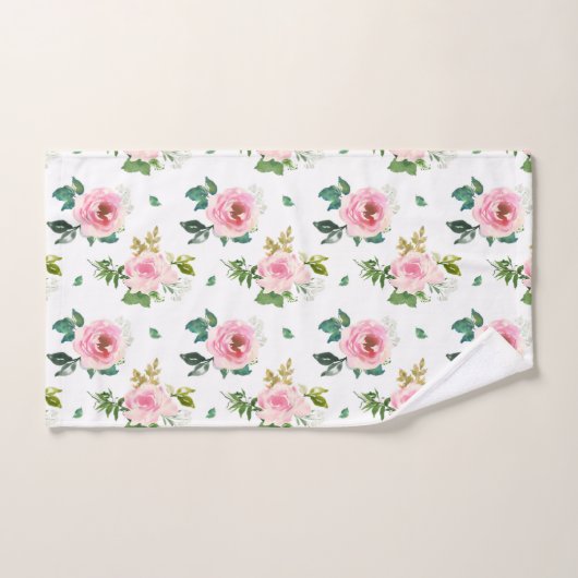 Mooie roze rozen bad handdoek (Handdoek)