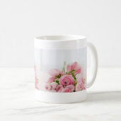 Mooie Roze Rozen Bloem Bloemstuk Koffiemok (Voorkant rechts)