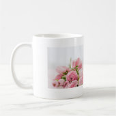 Mooie Roze Rozen Bloem Bloemstuk Koffiemok (Links)