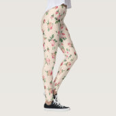 Mooie Roze Rozen Bloemen Leggings (Rechts)