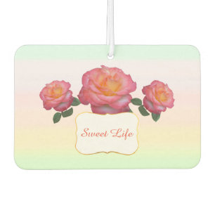 Mooie Roze Rozen Bloemen Luchtverfrisser