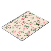 Mooie Roze Rozen Bloemen Notitieboek (Linkerzijde)