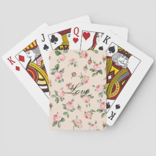 Mooie Roze Rozen Bloemen Pokerkaarten
