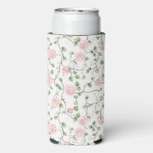 Mooie Roze Rozen Bloemen   Seltzer Blikjeskoeler (Seltzer Achterkant)