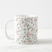 Mooie Roze Rozen Bloemig Koffiemok (Links)