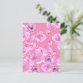 Mooie roze rozen Briefkaart (Staand voorkant)