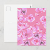 Mooie roze rozen Briefkaart (Voorkant / Achterkant)