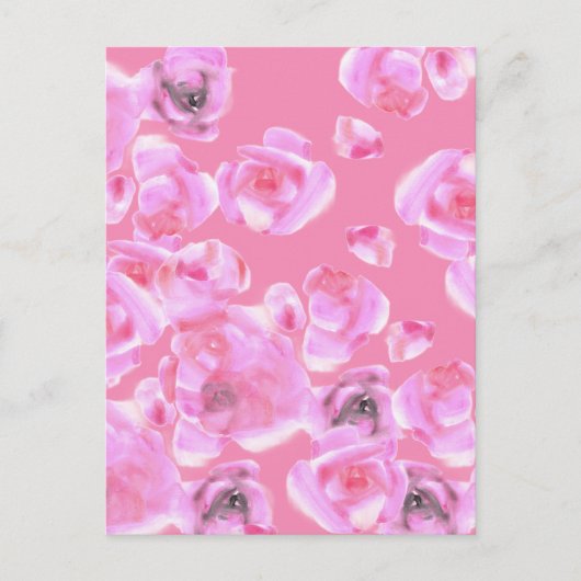 Mooie roze rozen Briefkaart (Voorkant)