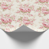 Mooie Roze Rozen Cadeaupapier (Hoek)
