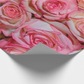 Mooie roze rozen cadeaupapier (Hoek)