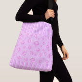 Mooie Roze Rozen Crossbody Tas (Dichtbij)