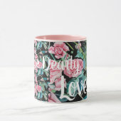 Mooie roze rozen die je van Mok houden (Midden)