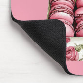Mooie Roze Rozen Doos Macarons Muismat (Hoek)
