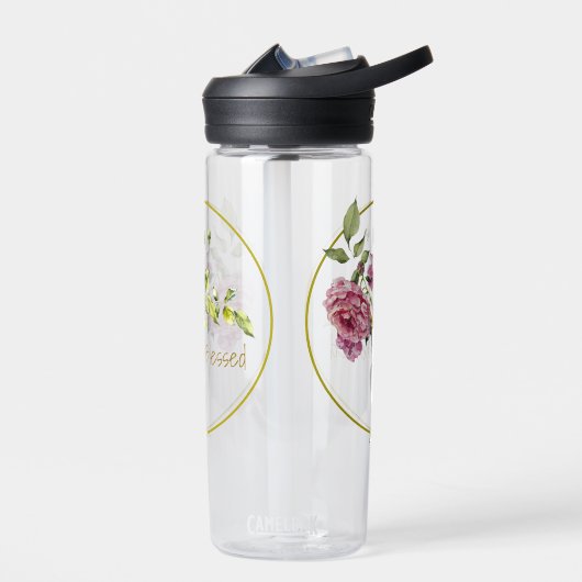 Mooie Roze Rozen en Vaas Waterfles (Links)