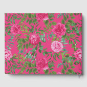 Mooie, roze Rozen Gastenboek (Achterkant)