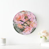 Mooie roze rozen grote klok (Huis)