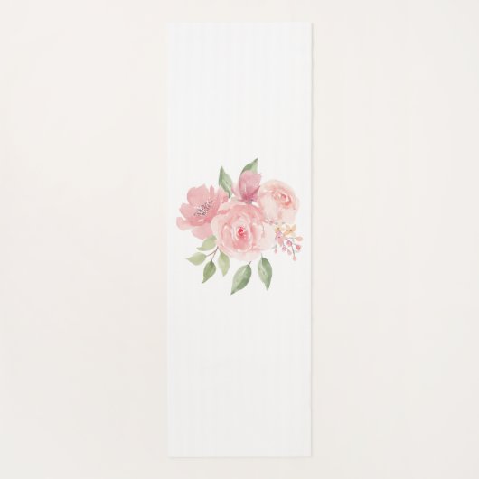 Mooie roze rozen hartvormige zelfliefde citaten yogamat (Achterkant)