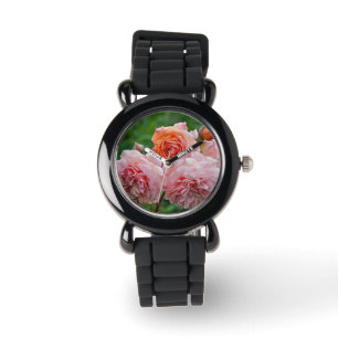 Mooie roze rozen horloge