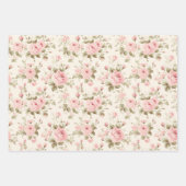 Mooie Roze Rozen Inpakpapier Vel (Voorkant 2)