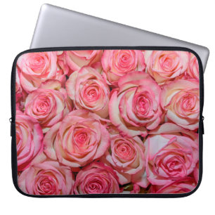 Mooie roze rozen laptop sleeve
