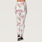 Mooie Roze Rozen Leggings (Achterkant)