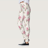 Mooie Roze Rozen Leggings (Links)