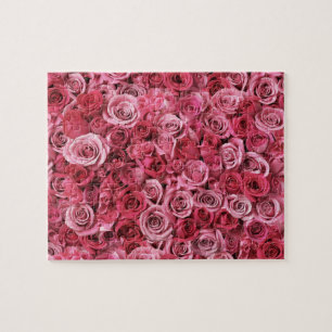 Mooie roze rozen legpuzzel
